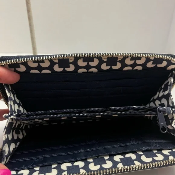Vera Bradley Faux Leather Zip-Around Wallet - Picture 3 of 5
